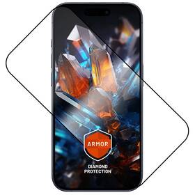 Tvrzené sklo FIXED Armor s Anti-dust aplikátorem a AR vrstvou na Apple iPhone 17 černé

