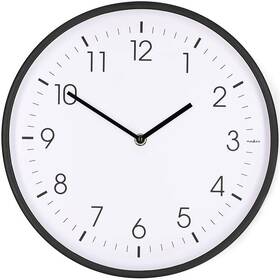 Nástěnné hodiny Nedis CLWA1226BK černé/bílé

