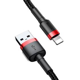 Kabel Baseus Cafule USB/Lightning, 1,5A, 2m černý/červený

