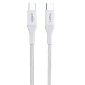 Kabel Epico USB-C/USB-C, PD 100 W, 0,3 m bílý

