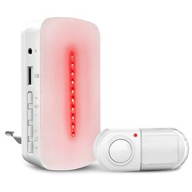 Zvonek bezdrátový Elektrobock BZ33-MP3 s LED indikací bílý

