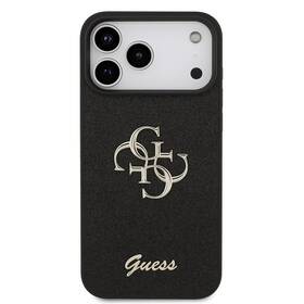 Kryt na mobil Guess Fixed Glitter 4G Metal Logo na Apple iPhone 18 Pro černý

