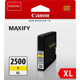 Inkoustová náplň Canon PGI-2500XL Y, 1295 stran žlutá


