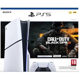 Herní konzole Sony PlayStation 5 (typ modelu - slim) Call of Duty: Black Ops 6 Bundle bílá barva
 Herní konzole Sony PlayStation 5 (typ modelu - slim) Call of Duty: Black Ops 6 Bundle bílá barva