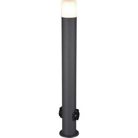 Venkovní svítidlo TRIO Hoosic, 80 cm, 2x zásuvka - antracitové 

