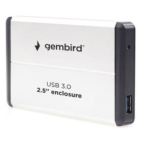Box na HDD Gembird pro 2.5” zařízení, USB 3.0, SATA bílý

