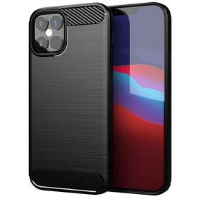 Kryt na mobil WG Carbon na Apple iPhone 12/12 Pro černý

