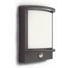 Nástěnné svítidlo Philips Samondra, 2700 K, pohybový senzor antracitové


