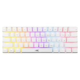 Klávesnice Baracuda DOLPHIN, Blue switch, US layout bílá

