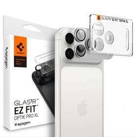 Tvrzené sklo Spigen tR EZ Fit Optik Pro XL, na Apple iPhone 18 Pro Max stříbrné


