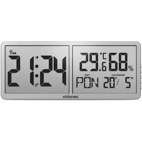 Nástěnné hodiny Eldonex ECL-1110 stříbrné

