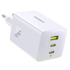 Nabíječka do sítě Baseus EnerFill FE11 100W 2x USB-C, 1x USB bílá

