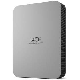 Externí pevný disk 2,5" Lacie Mobile Drive 4 TB stříbrná barva

