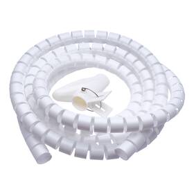 Trubice pro kabely Connect IT WINDER, husí krk, 2,5m x 20mm bílá

