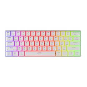 Klávesnice Genesis THOR 660 G2, RGB, Bluetooth, Gateron Red, US layout bílá

