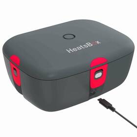 Ohřívací obědový box Faitron HeatsBox GO šedý

