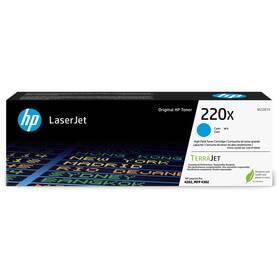 Toner HP 220X, 5 500 stran azurový


