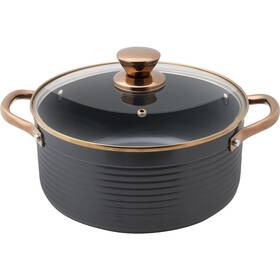 Kastrol s poklicí Lamart LT1241 Orro, 24 cm černý

