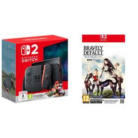 Set výrobků Nintendo Herní konzole Nintendo SWITCH 2 + Mario Kart™ World Bundle - černá + Hra Nintendo SWITCH 2 Bravely Default: Flying Fairy HD Remaster 
