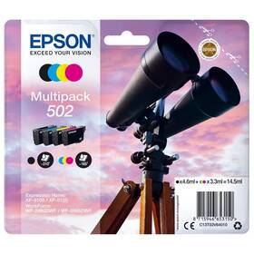 Inkoustová náplň Epson 502, 210/3x165 stran vícebarevná

