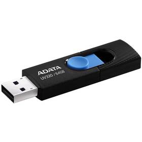 USB Flash ADATA UV320 64GB černý/modrý

