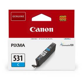 Inkoustová náplň Canon CLI-531 C, 191 stran azurová

