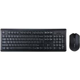 Klávesnice s myší A4Tech 4200N + V-Track optická myš, USB, CZ černá

