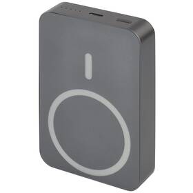 Powerbanka EMOS WI 1046, 10 000 mAh, 20 W+Wireless šedá barva
