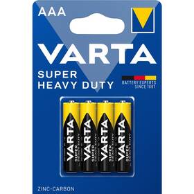 Baterie zinkouhlíková Varta Super Heavy Duty AAA, R03, blistr 4 ks 

