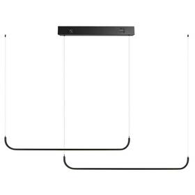 Závěsné svítidlo IMMAX NEO LITE PATTINI SMART, dvojité, 56W, BEACON, Wi-Fi, Tuya černé

