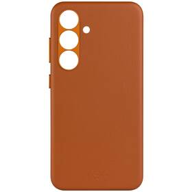 Kryt na mobil FIXED MagLeather s podporou MagSafe na Samsung Galaxy S25 hnědý

