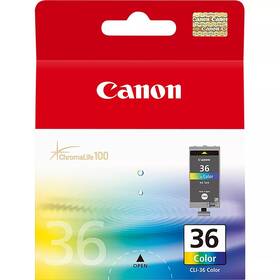 Inkoustová náplň Canon CLI-36C, 249 stran, CMY 

