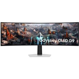 Herní monitor Samsung Odyssey OLED G9 stříbrná barva
