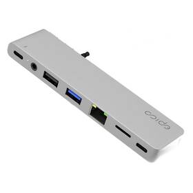USB Hub Epico USB-C Hub Pro III stříbrný

