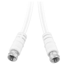 Satelitní kabel GoGEN 1,5m, F konektory bílý

