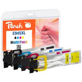 Inkoustová náplň Peach Epson 945XL, T9451, T9452, T9453, T9454, MultiPac, 1x 78, 3x 51 ml vícebarevná

