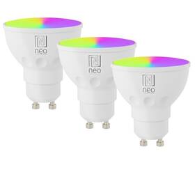 Chytrá žárovka IMMAX GU10 4,8W RGB+CCT, ZigBee, Tuya, 3ks 

