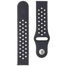Řemínek Tactical Double (20 mm), silikonový černý

