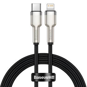Kabel Baseus Cafule USB-C/Lightning PD 20W, 2m černý

