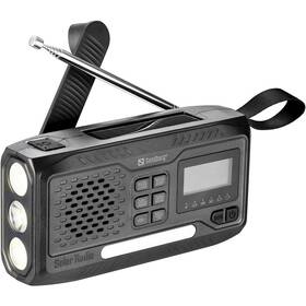 Radiopřijímač s DAB+ Sandberg Survivor All-in-1 4500 černá barva
