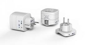Cestovní adaptér TECH pro cizince v ČR, 2x USB bílá barva
