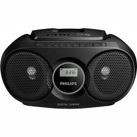 Radiopřijímač s CD Philips AZ215B černá barva
