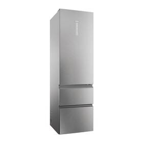 Chladnička s mrazničkou Haier HTW5620DNMG stříbrná barva
