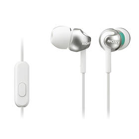 Sluchátka Sony MDR-EX110AP bílá

