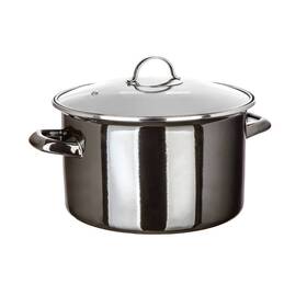 Hrnec s poklicí BANQUET METALLIC Black 26 cm, 6 l černá barva
