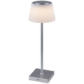 Stolní LED lampička Rabalux Taena 76013 stříbrná/bílá

