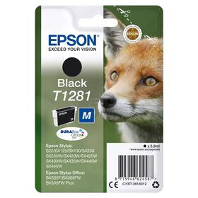 Inkoustová náplň Epson T128, 5,9 ml černá

