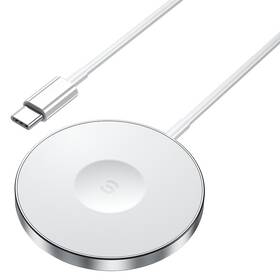 Bezdrátová nabíječka Essager YiT magnetická 3v1 pro telefon, hodinky a sluchátka 15W bílá

