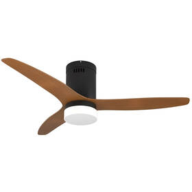 Stropní svítidlo IMMAX NEO LITE VENTO SMART s ventilátorem 18W Tuya Wi-Fi černé/hnědé


