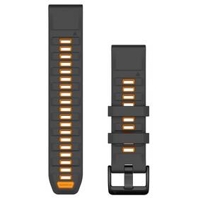 Řemínek Garmin QuickFit (22 mm) šedý/oranžový

